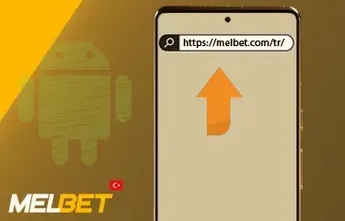Resmi siteye giriş Chrome'da Melbet TR adresinin açılması